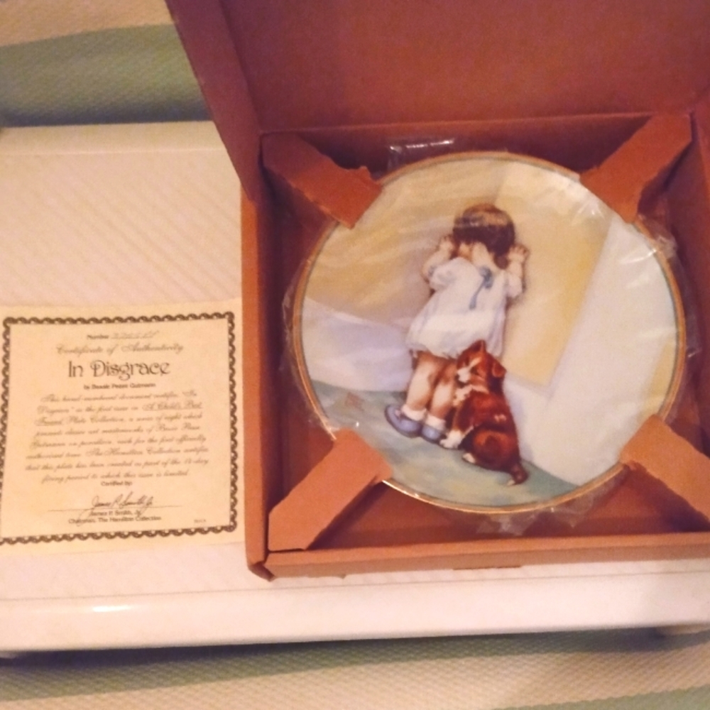 "In Disgrace"  Collectors Plate, Hamilton Collection 1988